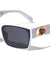 KLEO Flat Top Side Coin Temple Rectangle Wholesale Sunglasses