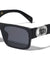 KLEO Flat Top Side Coin Temple Rectangle Wholesale Sunglasses