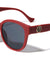 KLEO Side Temple Round Coin Oversized Cat Eye Wholesale Sunglasses