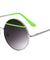 Metal Round Color Accent Bar Wholesale Sunglasses