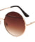 Metal Round Color Accent Bar Wholesale Sunglasses