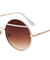 Metal Round Color Accent Bar Wholesale Sunglasses