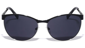 Retro Metal Color Accent Sunglasses