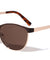 Retro Metal Color Accent Sunglasses