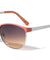 Retro Metal Color Accent Sunglasses