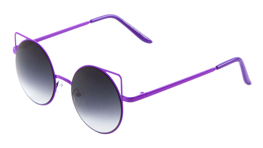 Rose Gold Lens Double Bar Cat Eye Flat Lens Wholesale Bulk Sunglasses -  Frontier Fashion, Inc.