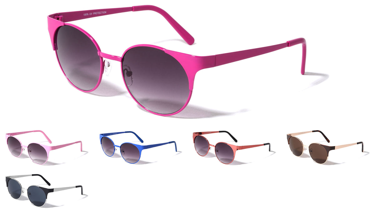Retro Combination Round Wholesale Sunglasses