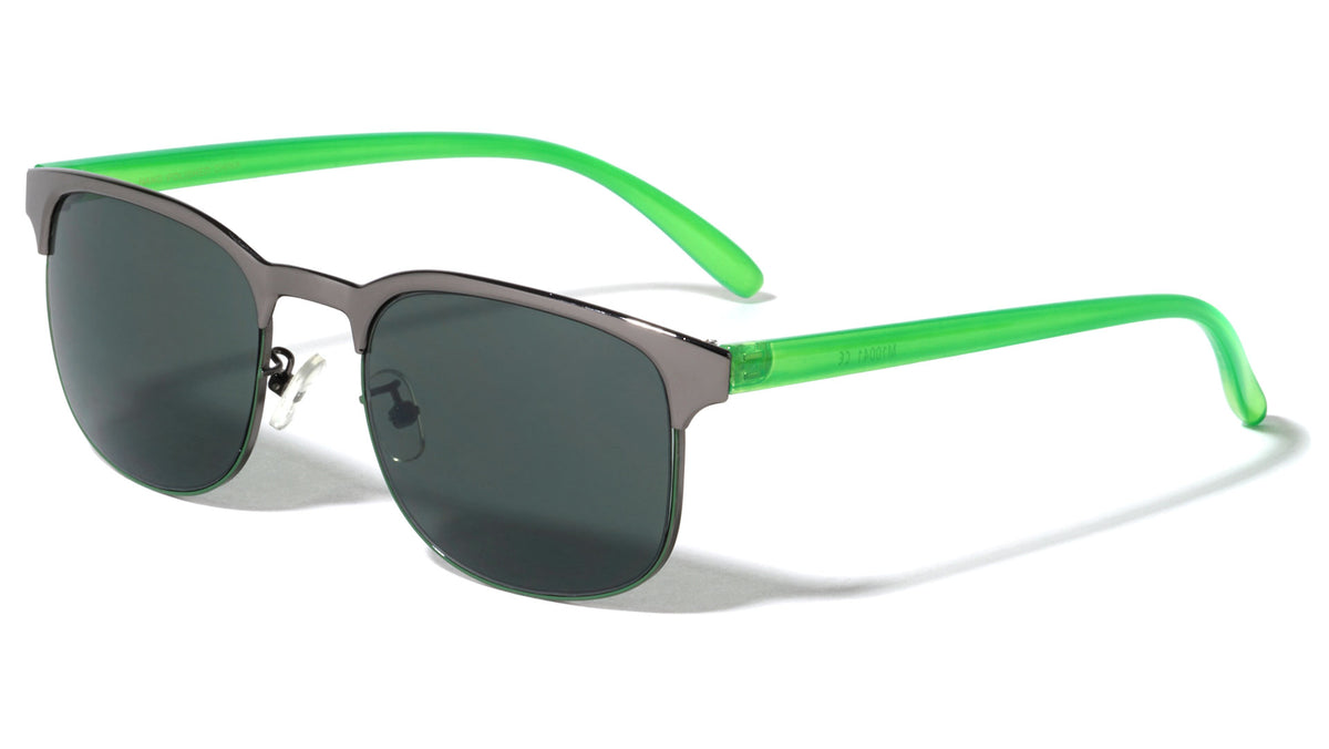 Retro Combination Color Accent Wholesale Sunglasses