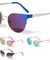 Round Lens Metal Retro Color Mirror Wholesale Sunglasses