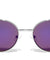 Round Lens Metal Retro Color Mirror Wholesale Sunglasses