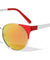 Round Lens Metal Retro Color Mirror Wholesale Sunglasses