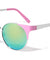 Round Lens Metal Retro Color Mirror Wholesale Sunglasses