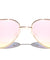 Heart Shaped Sunglasses with Color Mirror Lens