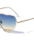 Oceanic Color Lens Heart Shaped Wholesale Sunglasses