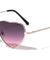 Oceanic Color Lens Heart Shaped Wholesale Sunglasses