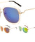 Accent Ring Color Mirror Butterfly Wholesale Bulk Sunglasses