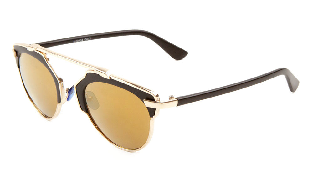 Keyhole Retro Brow Wholesale Bulk Sunglasses