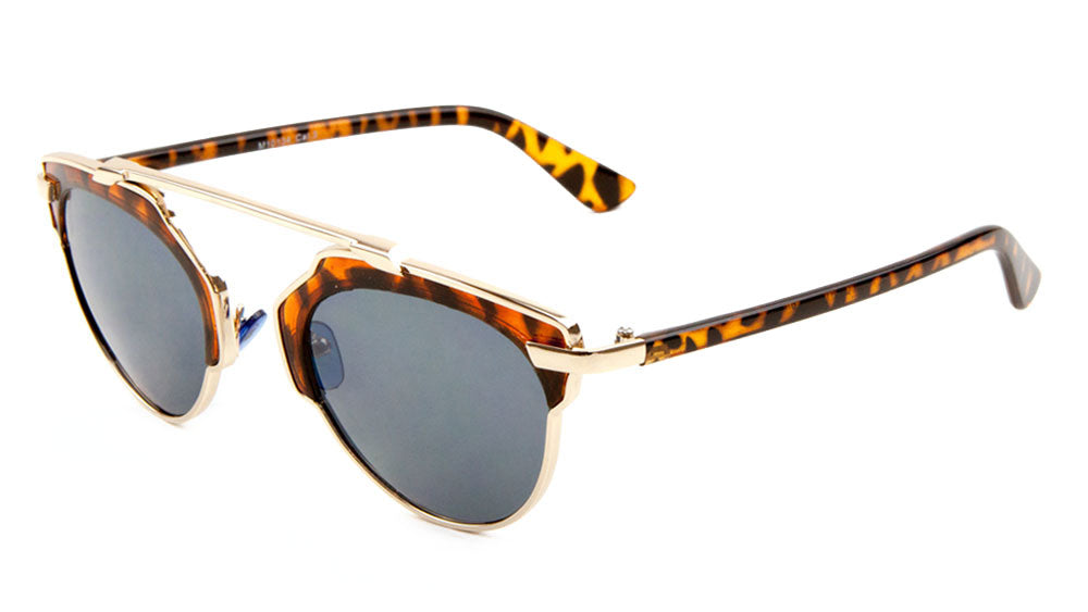 Keyhole Retro Brow Wholesale Bulk Sunglasses