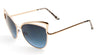 High Brow Cat Eye Oceanic Color Wholesale Sunglasses