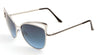 High Brow Cat Eye Oceanic Color Wholesale Sunglasses