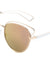 Wire Brow Cat Eye Color Mirror Wholesale Sunglasses