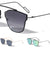 Bridgeless Retro Loop Fashion Wholesale Sunglasses