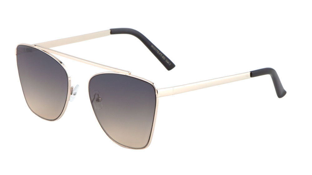 Bridgeless Flat Super Dark Lens Wholesale Bulk Sunglasses