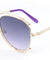 Accent Outline Oceanic Color Aviators Wholesale Sunglasses