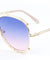 Accent Outline Oceanic Color Aviators Wholesale Sunglasses