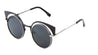 Round Cat Eye Brow Fashion Wholesale Sunglasses
