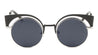Round Cat Eye Brow Fashion Wholesale Sunglasses