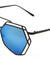 Angled Accent Color Mirror Aviators Wholesale Bulk Sunglasses