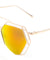 Angled Accent Color Mirror Aviators Wholesale Bulk Sunglasses