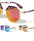 Octagon Color Mirror Fashion Wholesale Sunglasses
