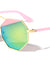 Octagon Color Mirror Fashion Wholesale Sunglasses