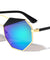 Octagon Color Mirror Fashion Wholesale Sunglasses