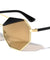Octagon Color Mirror Fashion Wholesale Sunglasses