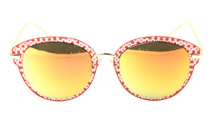 Cat Eye Rounded Metal Mesh Wholesale Bulk Sunglasses