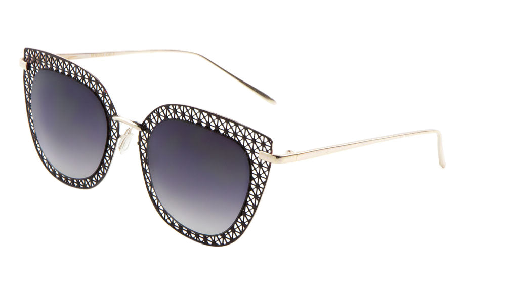 Cat Eye Metal Mesh Wholesale Bulk Sunglasses