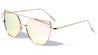 Rose Gold Lens Double Bar Cat Eye Flat Lens Wholesale Bulk Sunglasses
