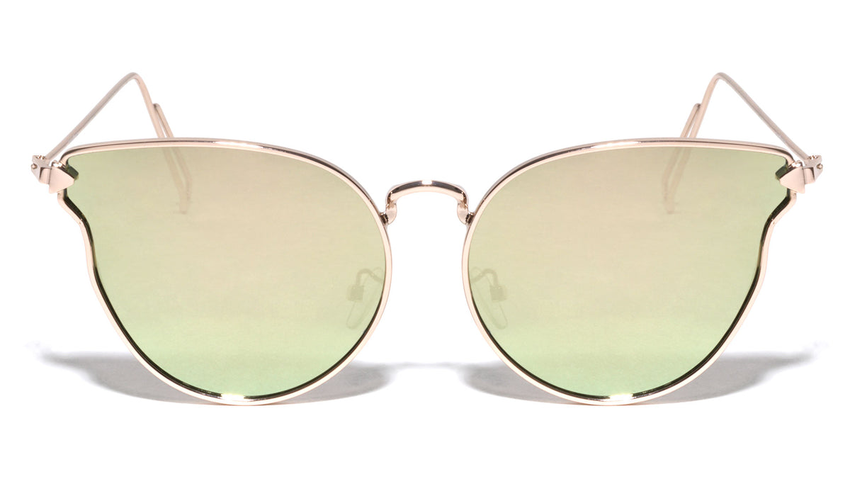 Cat Eye Flat Lens Loop Wholesale Bulk Sunglasses