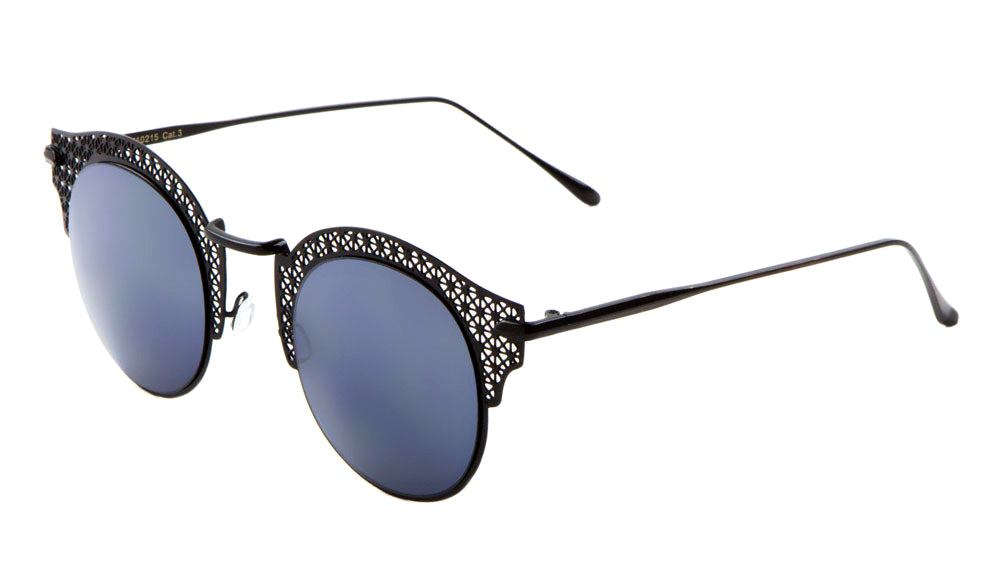 Retro Brow Metal Mesh Wholesale Fashion Sunglasses