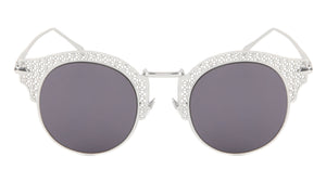 Retro Brow Metal Mesh Wholesale Fashion Sunglasses