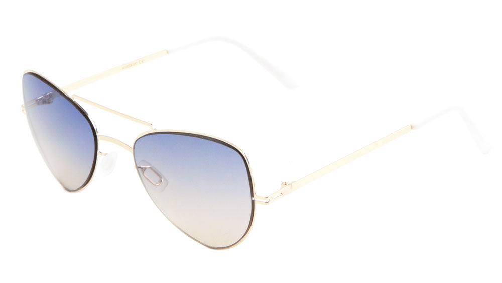 Triangle Aviators Oceanic Color Lens Bulk Sunglasses