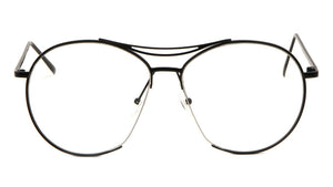 Rounded Aviators Clear Lens Wholesale Bulk Glasses