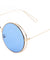 Round Side Ring Accent Color Lens Wholesale Bulk Sunglasses