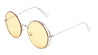 Round Side Ring Accent Color Lens Wholesale Bulk Sunglasses