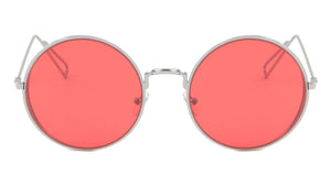 Round Side Ring Accent Color Lens Wholesale Bulk Sunglasses