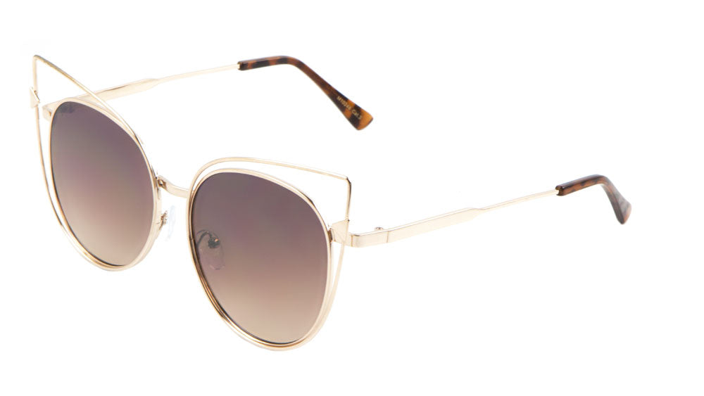 Cat Eye Wireframe Fashion Wholesale Sunglasses