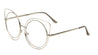 Round Wireframe Cat Eye Clear Lens Wholesale Bulk Glasses